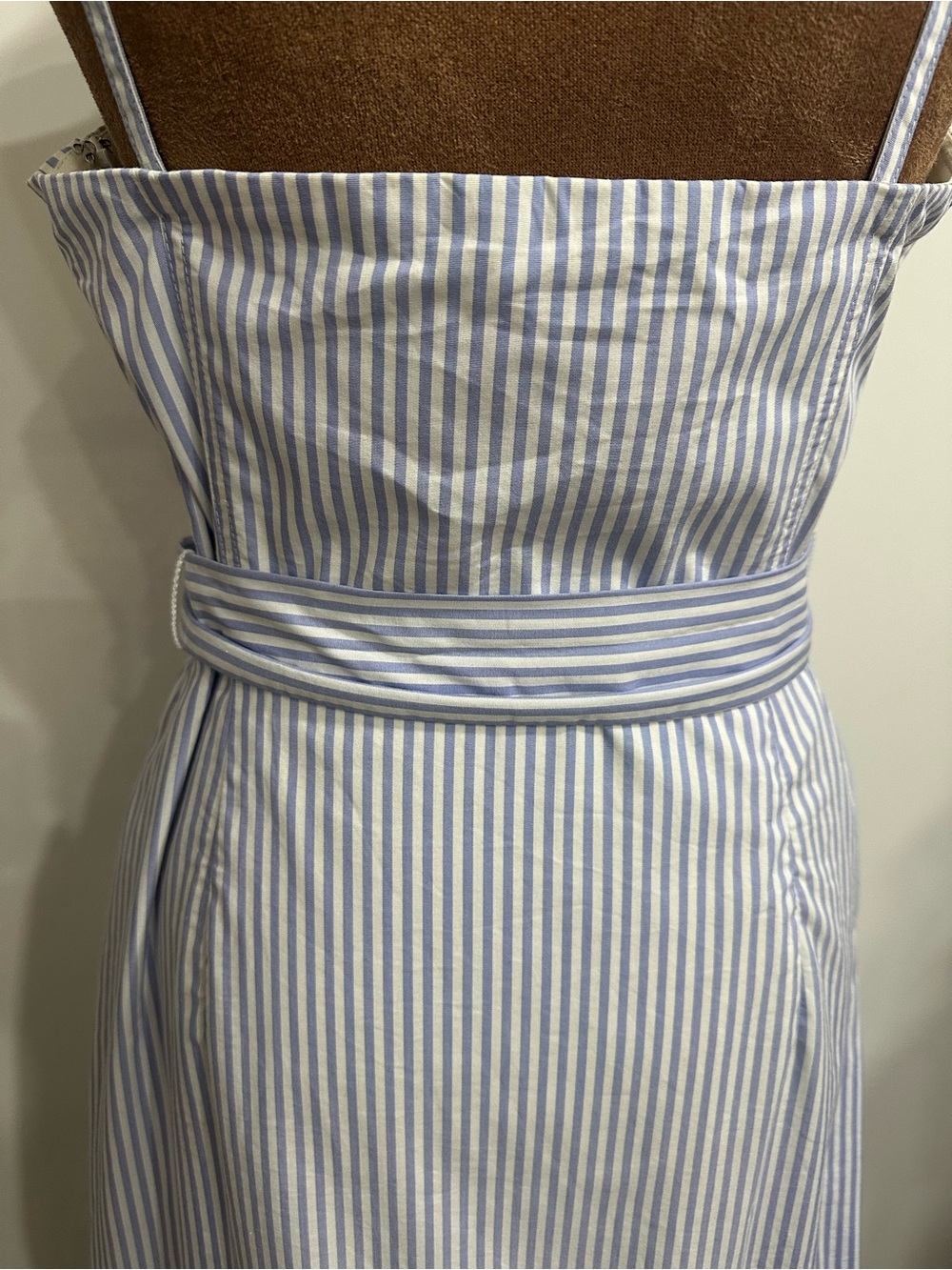 Banana Republic Light Blue & White Striped Tie-Waist Maxi Dress - Picture 8 of 14